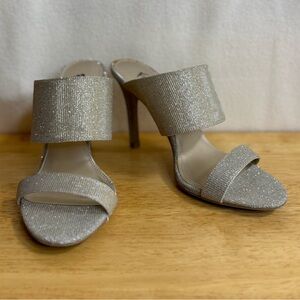 Elegant Silver High Heel Sandals